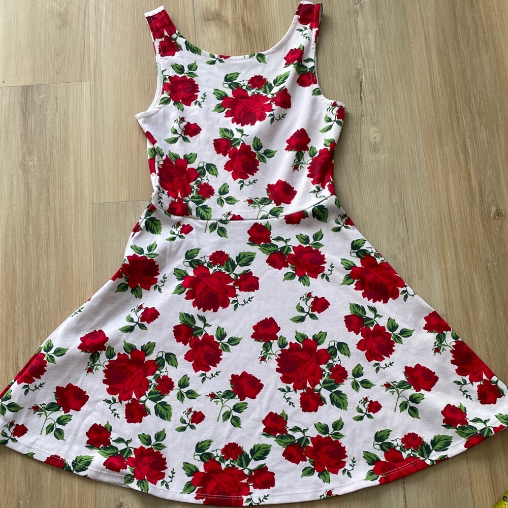 H&M flower print skater dress